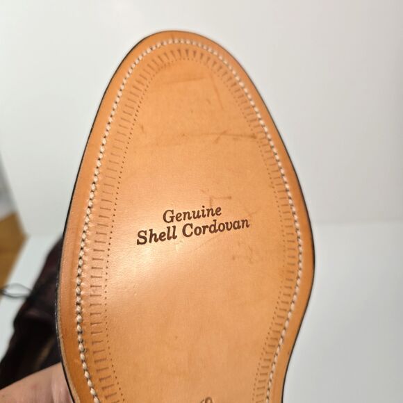 Allen Edmonds Cambridge 8685 Shell Cordovan Wingtip Oxford Burgundy 8.5 D USA main image 4